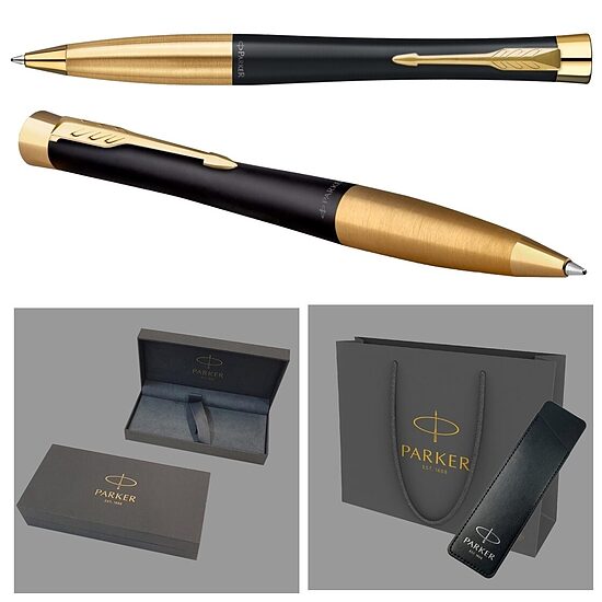 PARKER URBAN MUTED BLACK GT PR2143640N-DK-M-DD ar gravējumu