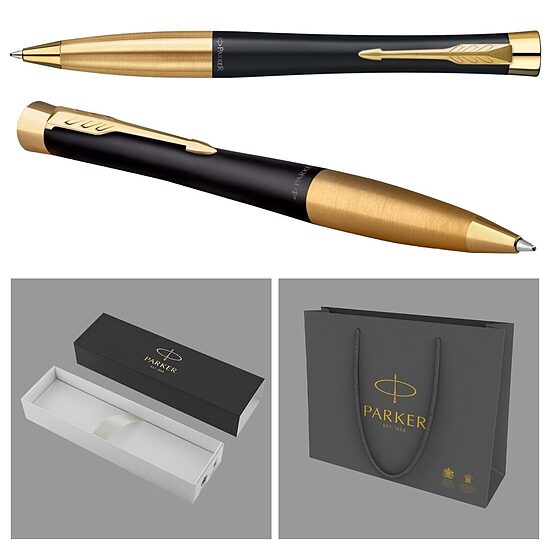PARKER URBAN MUTED BLACK PF-PARKER-DD ar gravējumu