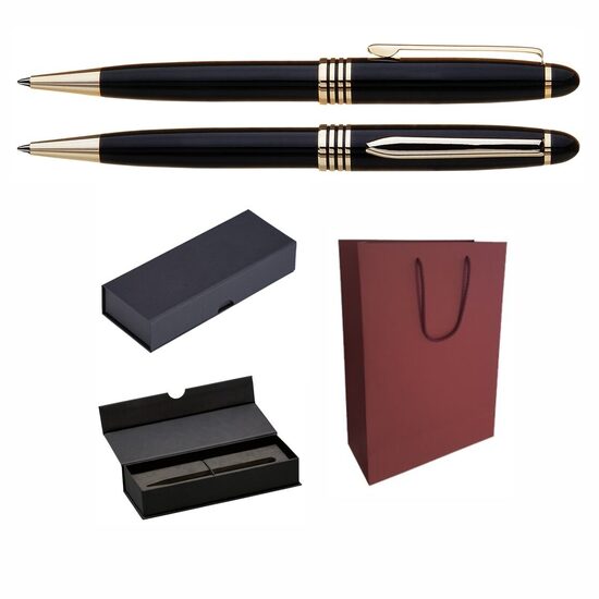 Solīda metāla pildspalva UP-KLASIKA-DK-DD ar gravējumu