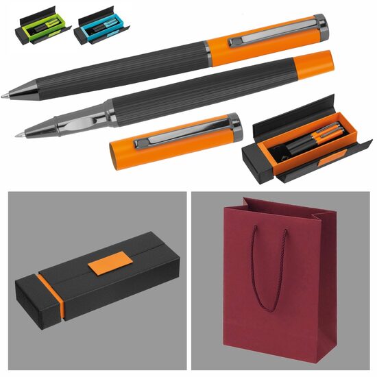 Metāla pildspalvu komplekts MC15398-DD ar gravējumu