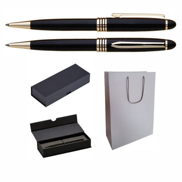 Solīda metāla pildspalva UP-KLASIKA-DK-DD ar gravējumu